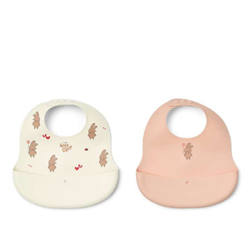 Liewood Bavetă Ember - pachet de 2 - Wild Child/Rosey