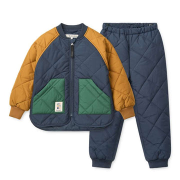 Liewood Ensemble de sous-vêtements thermiques Zella - Classic Navy Multi Mix 