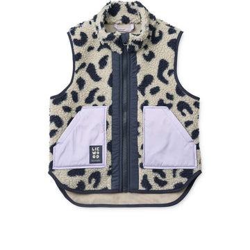 Liewood Nolan Fleece Vest - Mega Leo/Mist Mix 