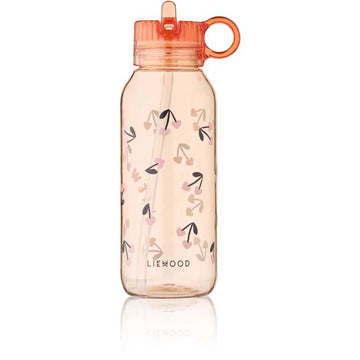 Liewood Yang Trinkflasche - Tritan m. Silikonhülle - 500ml - Cherry Heart/Rosey 