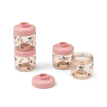 Liewood Dominique Small Snack Boxes - Tritan - 4-pack - 100ml - Cherry Heart/Rosey 