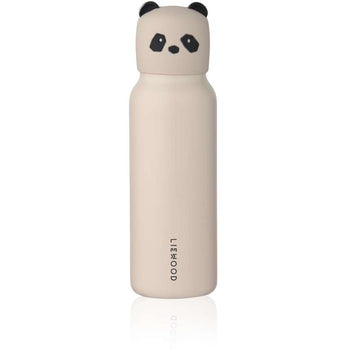 Liewood Butelka na napoje Falk - stal nierdzewna - 350 ml - Panda - Sandy 