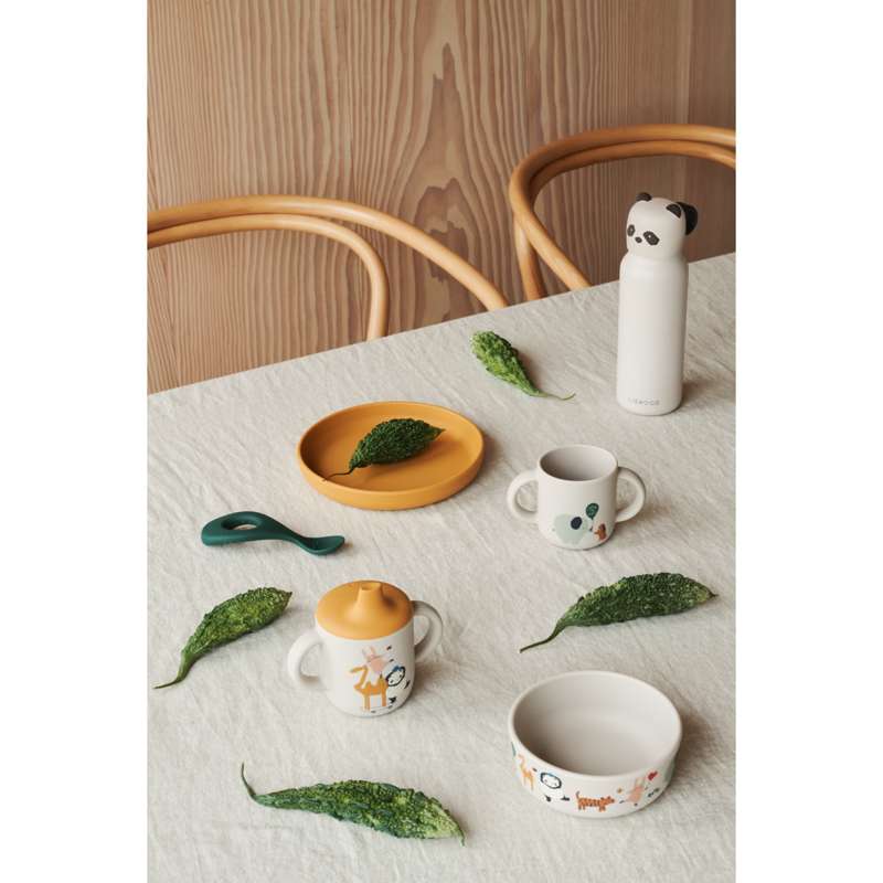 Liewood Falk ivópalack - rozsdamentes acél - 350 ml - Panda - Sandy 