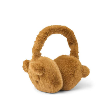 Liewood Timothy Plush Bear Ear Warmers - Golden Caramel