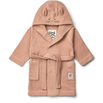 Liewood Minik Rabbit Fleece Bathrobe - Pale Tuscany