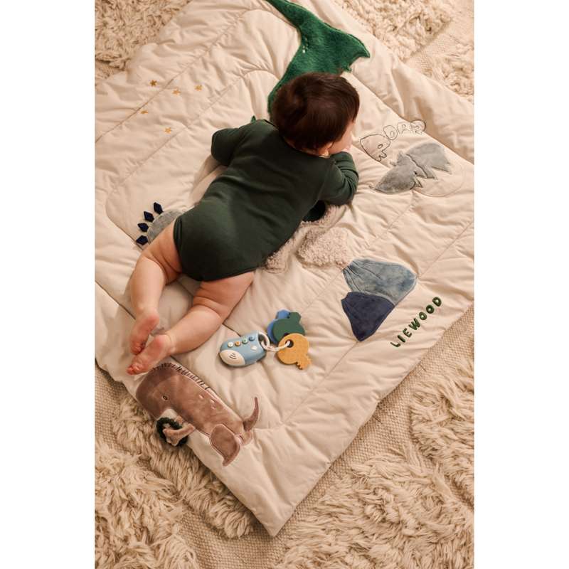 Liewood Bernet Dino Tappeto Attività in Peluche - Dino Roar/Sandy