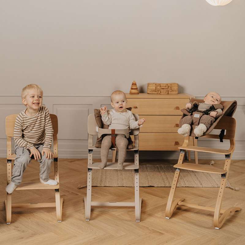 Leander Louie™ vysoká židle s opěrkou - Buk - Přírodní 