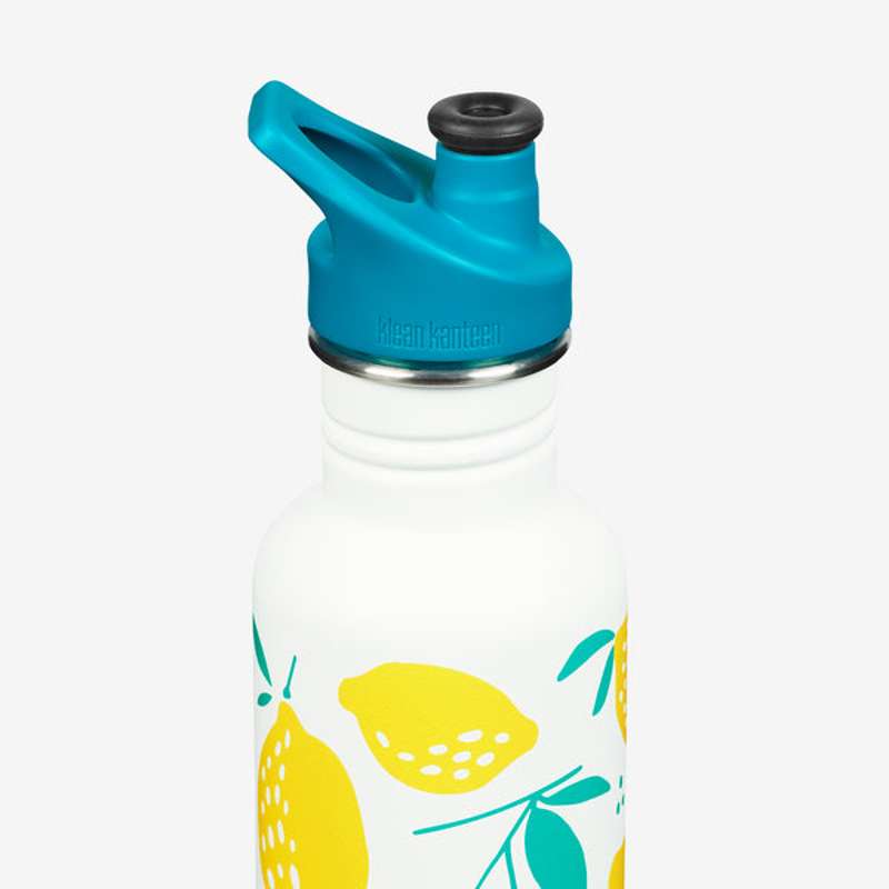 Klean Kanteen Classic Drikkedunk - SportCap - 800ml - Lemons