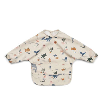 Liewood Merle Cape Bib Apron - Sea Creature/Sandy 