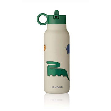 Liewood Falk Lahvička na pití - Nerezová ocel - 350ml - Dinosauři/Mlha 