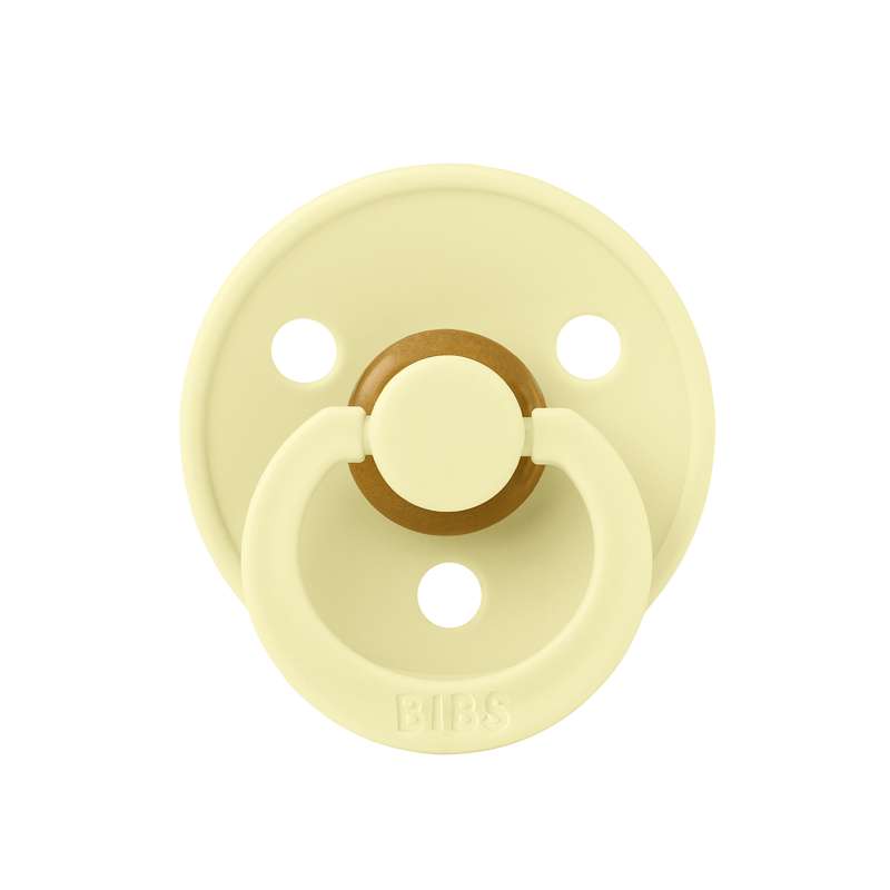BIBS Runder Colour Schnuller - Gr. 2 - Naturkautschuk - Luna