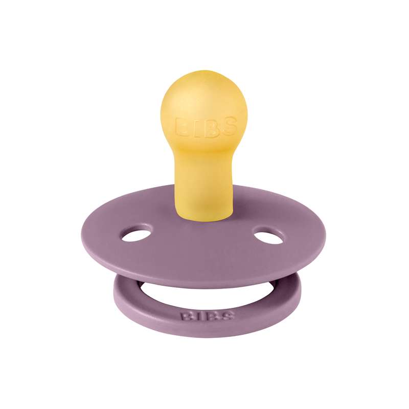 Suzeta Bibs Rotundă Colour - măr. 1 - cauciuc natural - Mauve 