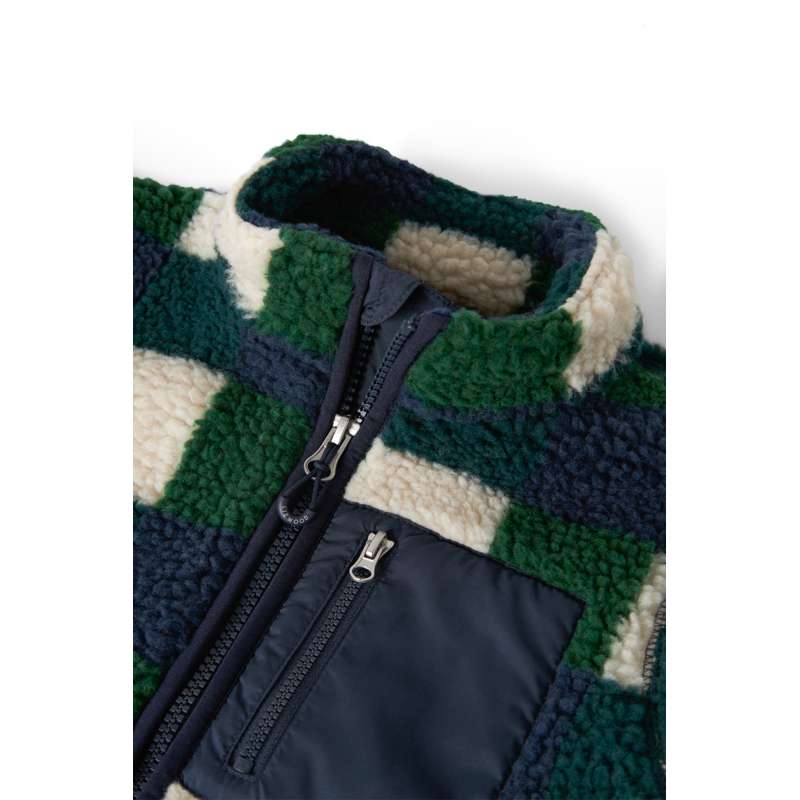 Liewood Nolan Fleece Jacket - Mega Check/Bright Garden