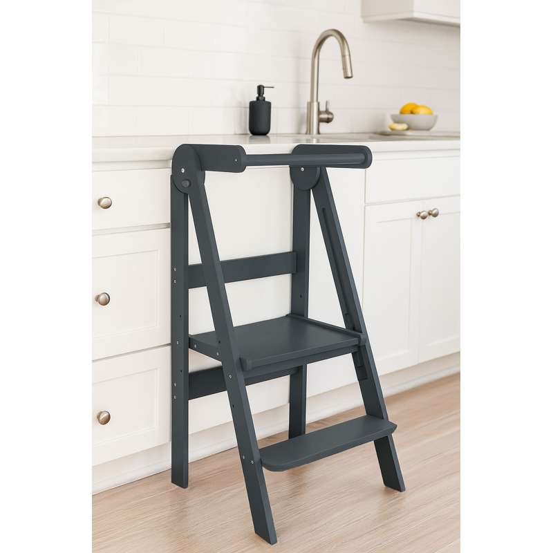 Kid'oh Turn de învățare - Pliabil - Lemn - Grå 