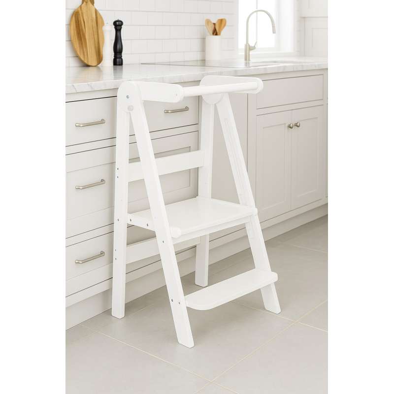 Kid'oh Πύργος μάθησης - Αναδιπλούμενος - Ξύλο - Λευκό 