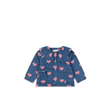 Konges Sløjd Magot Blouse en jean - GOTS - Bon Coeur Rose