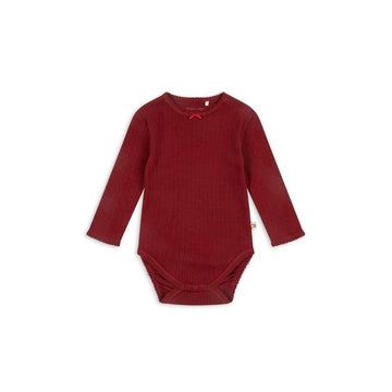 Konges Sløjd Minnie Body - GOTS - Rote Dahlie 