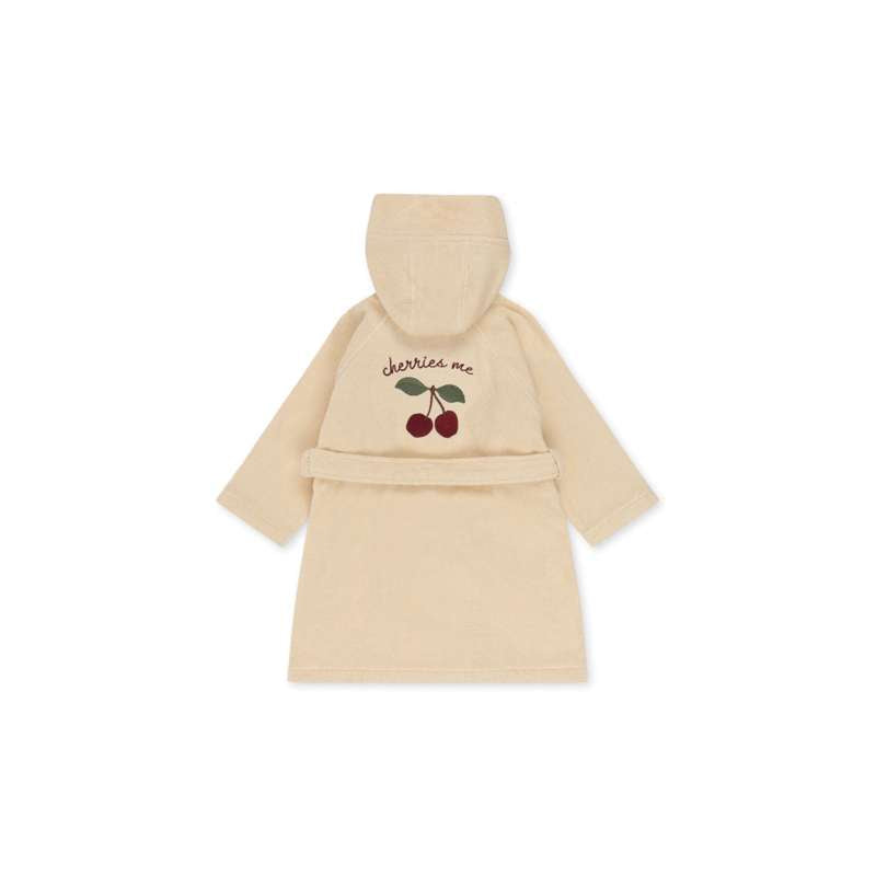 Konges Sløjd Terry Badekåbe m. Broderi - GOTS - Cherry