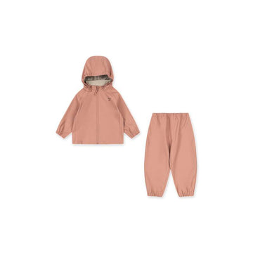 Konges Sløjd Plainy Rainwear Set - Cameo Brown 