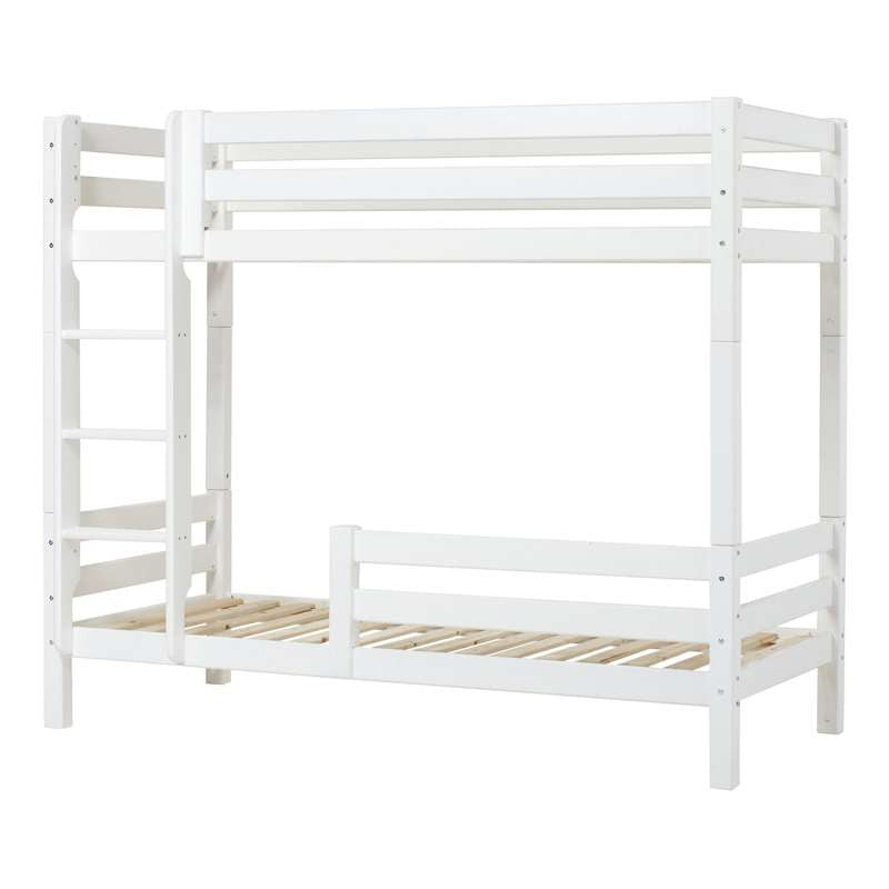 Hoppekids ECO Luxury - Lit superposé - 90x200 cm - Deux barrières de lit - Blanc