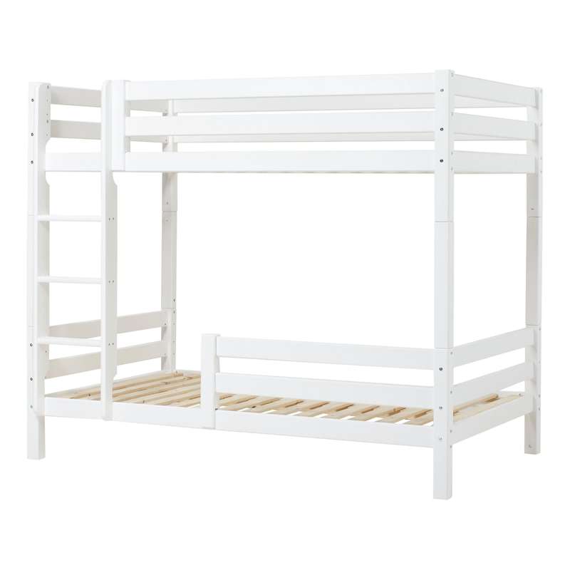 Hoppekids ECO Luxury - Lit superposé - 120x200 cm - Deux barrières de lit - Blanc