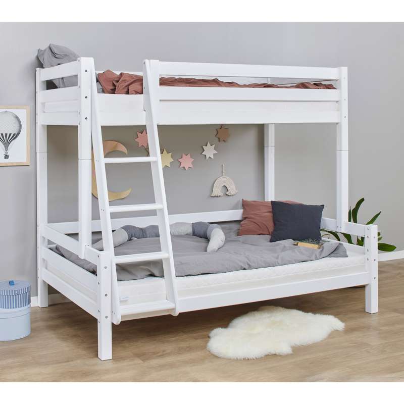 Hoppekids ECO Luxury - Skrå Stige til Køjeseng - Hvid