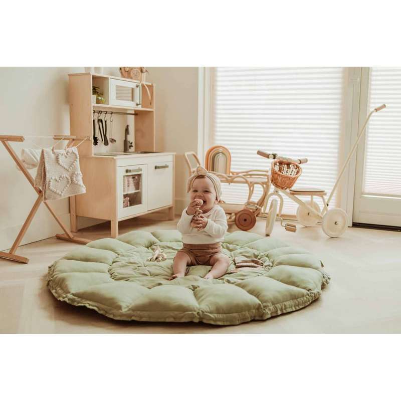 Play & Go Babynest Spieldecke - Bloom - Wiesen Grün