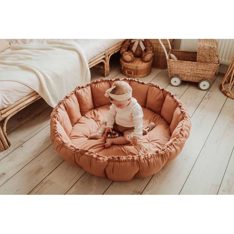 Play & Go Babynest Legetæppe - Bloom - Tawny Brown