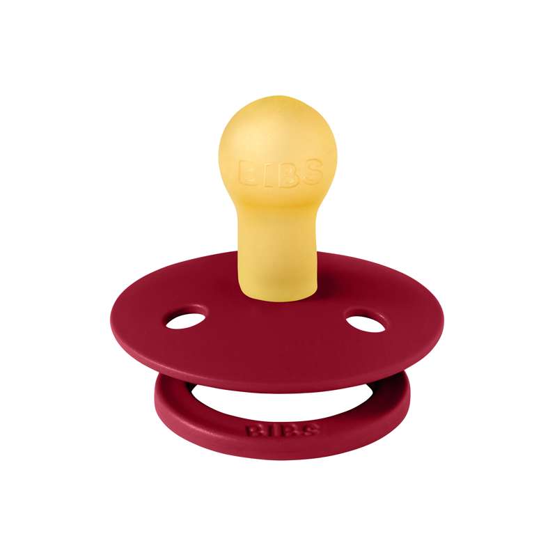 Bibs Kerek Colour Cumi - mé. 1 - természetes gumi - Ruby 