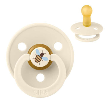 BIBS Rund Colour Sut - Str. 2 - Naturgummi - Studio - Bumblebee - Ivory