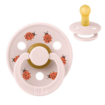 BIBS Rund Colour Sut - Str. 2 - Naturgummi - Studio - Ladybug - Petal