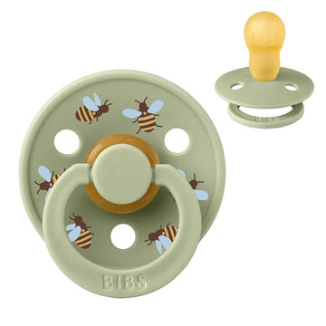 BIBS Rund Colour smokk - Str. 3 - Naturgummi - Bumblebee Studio - Sage