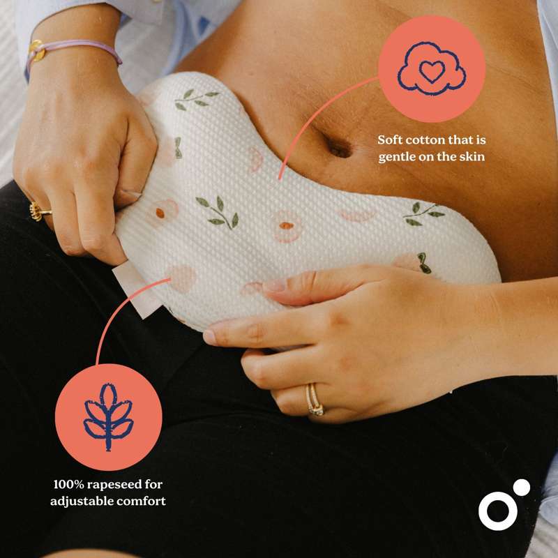 Doomoo Soothing Cooling and Heating Pad w. Rapeseed - Peaches 