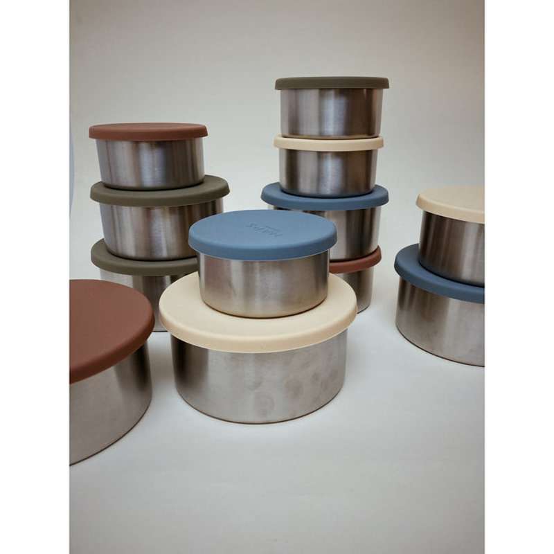 Haps Nordic Steel Trio Voedselcontainers - Groot - Olijf