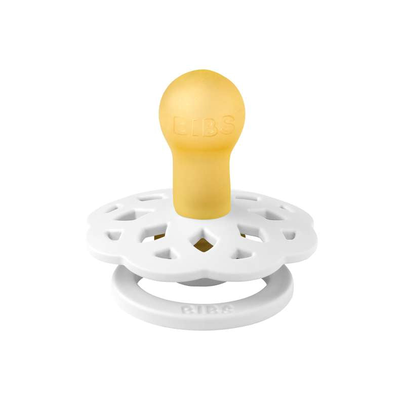 Bibs Boheme Pacifier - sz. 1 - natural rubber - Hvid 