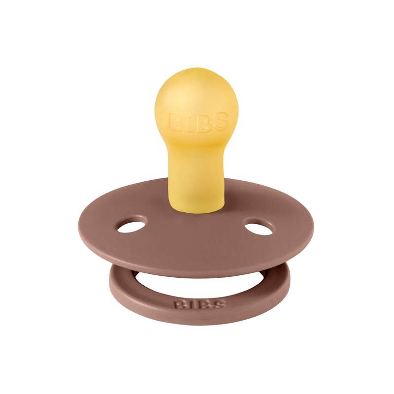 Bibs Kulatý Colour Dudlík - vel. 1 - přírodní guma - Dřevorubec 