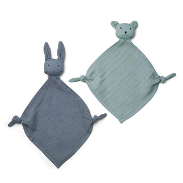 Liewood Yoko Mini Lingettes pour bébé - Paquet de 2 - Mélange bleu