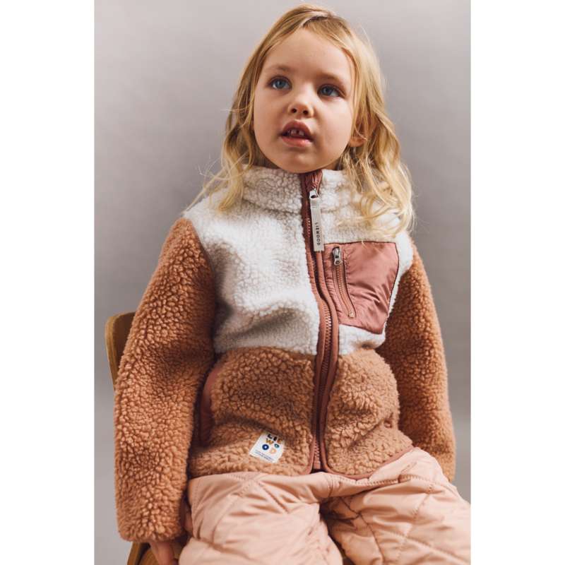 Liewood Nolan Fleecejakke - Tuscany Rose/Multi Mix