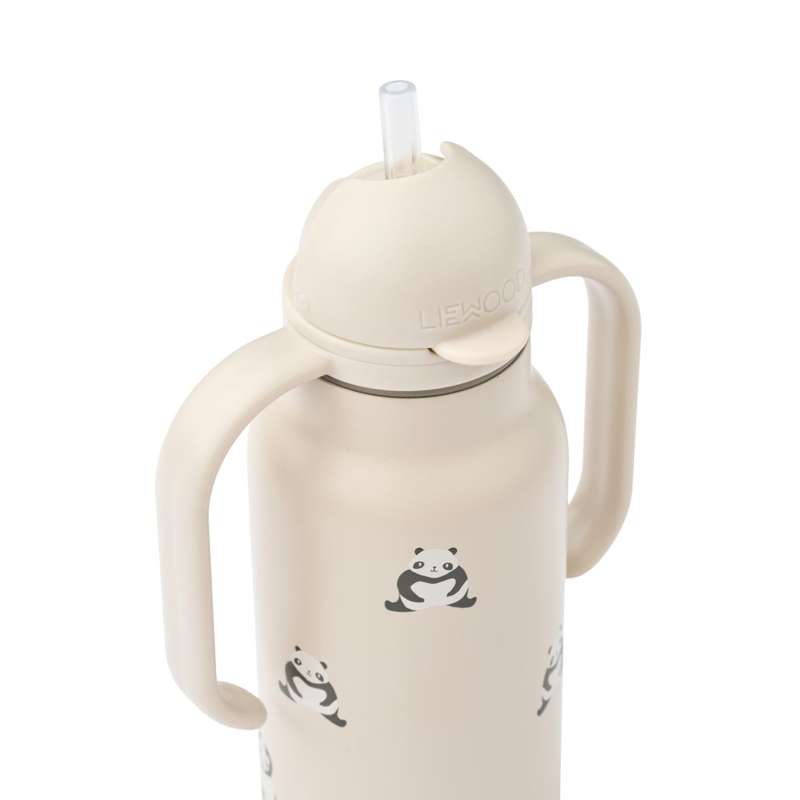 Liewood Kimmie Drikkeflaske - Rustfrit Stål - 250ml - Mini Panda/Sandy