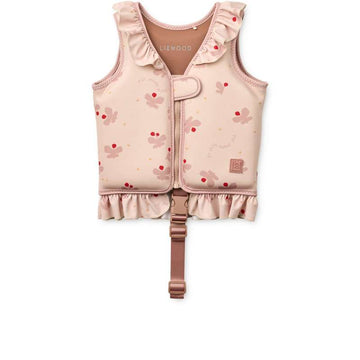 Liewood Dove  Badevest m. Flæser - Borboleta/Flôr de Maçã 