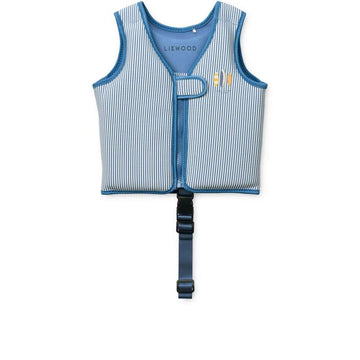Liewood Dove Badevest a Bæk-og-Bølge - Y/D Csíkos Riverside/Creme de la Creme 