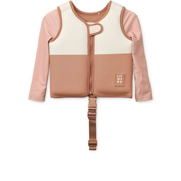 Liewood Dove Badevest s rukavima - Tuscany Rose Multi Mix 