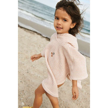 Liewood Paco Poncho - Haftowany - Y/D Pasek Tuscany Rose/Creme de la Creme 