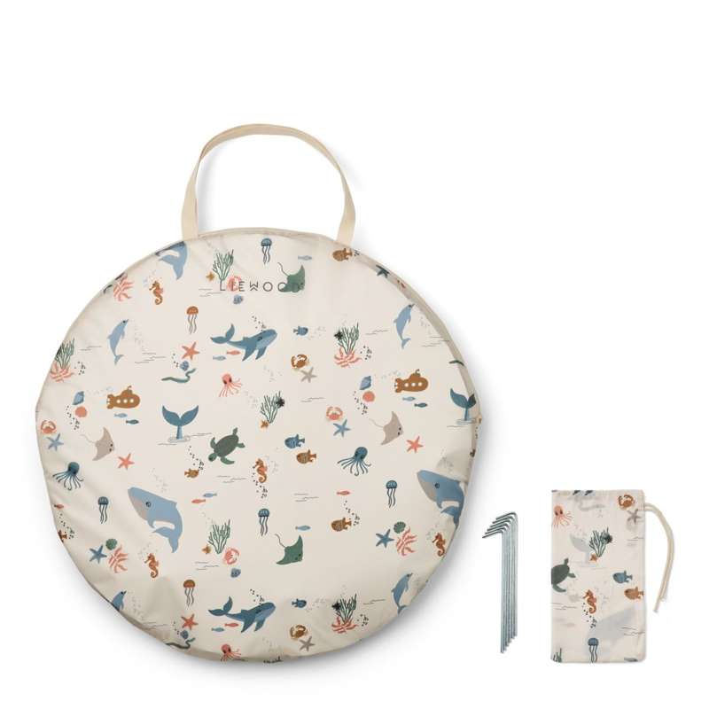Liewood Everett Carpa Pop-up con Piscina de Sopa - Criatura Marina/Arena 