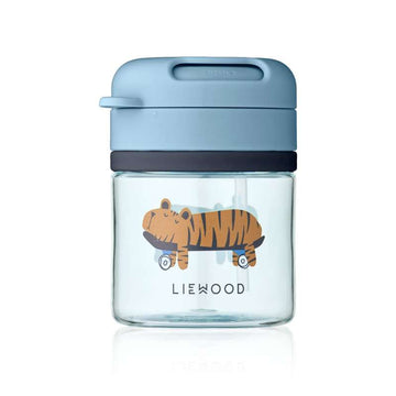 Liewood Pavia Sugerørskop - Tritan - 280ml - Fun/Beach Blue