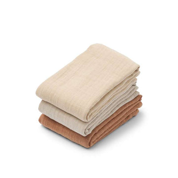 Liewood Lewis Muslin Stofbleer - 3-pak - Tuscany Rose Mix