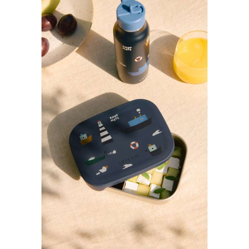 Liewood Falk Drikkeflaske - Rustfrit Stål - 350ml - Sailing/Classic Navy