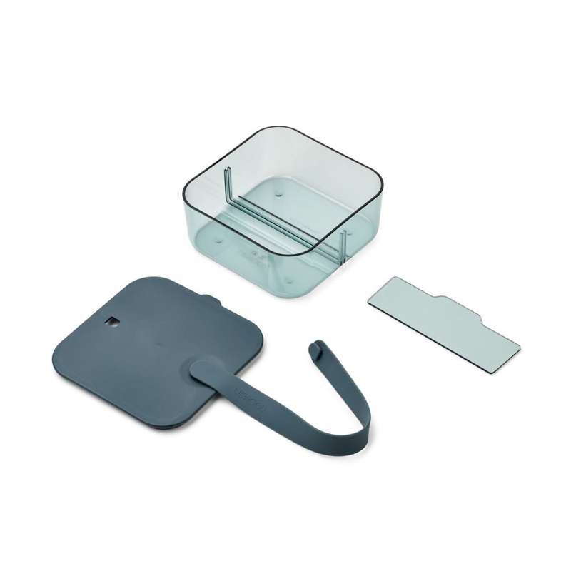 Liewood Carin Madkasse m. Skillevæg - Lille - Whale Blue/Sea Blue