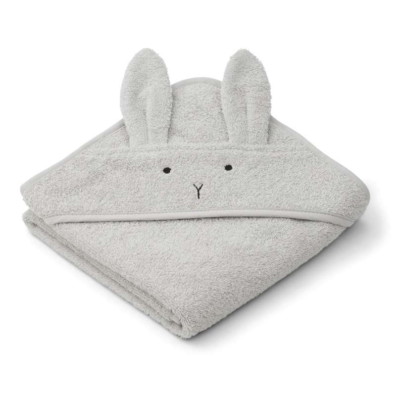 Liewood Albert Serviette de bain avec capuche - Bébé - Lapin - Dumbo Gris