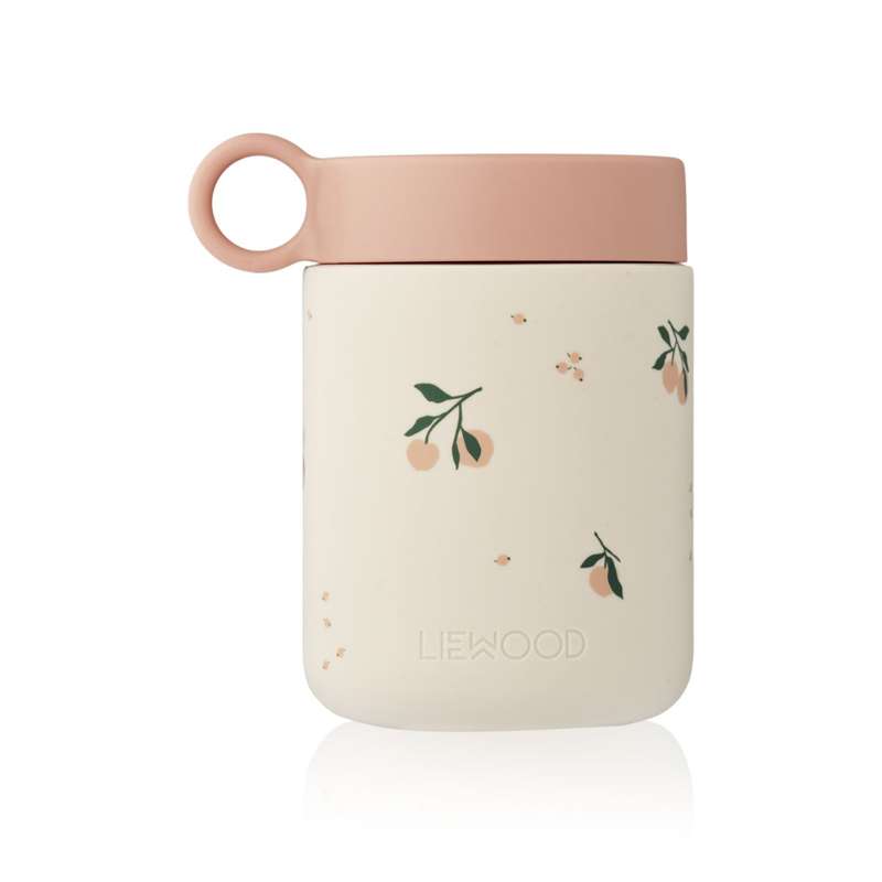 Liewood Kian Food and Drink Container - Stainless Steel - Peach/Sea Shell 